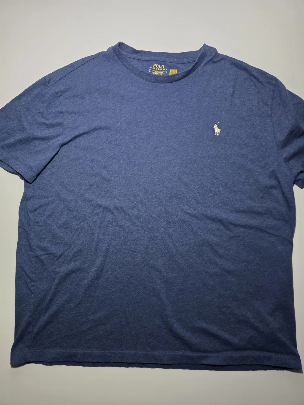 Polo by Ralph Lauren Short Sleeve Crew Tee - Navy Blue with White Pony